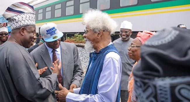 Soyinka, Amaechi, Alake of Egbaland, Amosun, others in launch of Lagos-Abeokuta rail test run