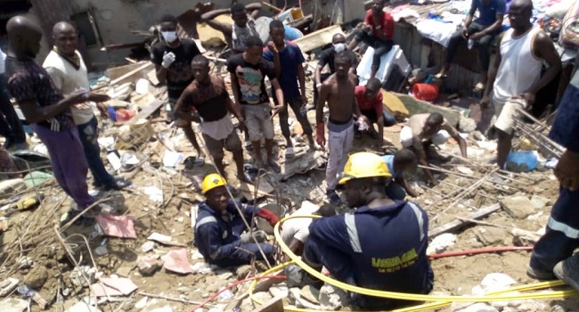 UPDATE... 22 persons rescued from collapsed building in Lagos