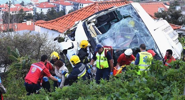 At least 29 Germans killed in Madeira tourist bus crash