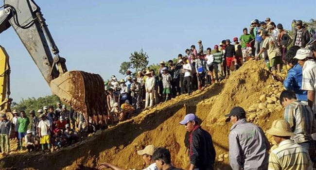 Over 50 dead after landslide at Myanmar jade mine