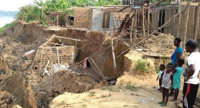 Landslide destroys 10 houses in Bayelsa