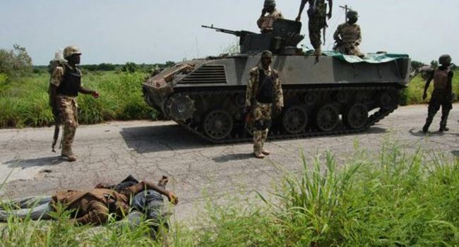 Amy kills terrorists moving into Sambisa Forest