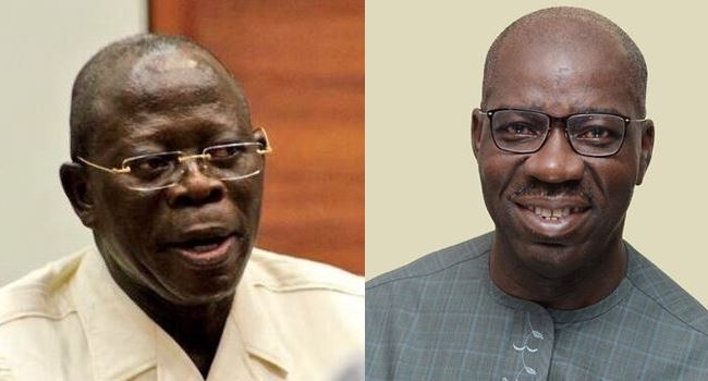 Obaseki orders aides not to respond to Oshiomhole's attacks against him