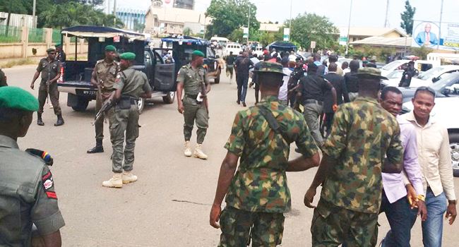 JUST IN: Security operatives block Appeal court premises