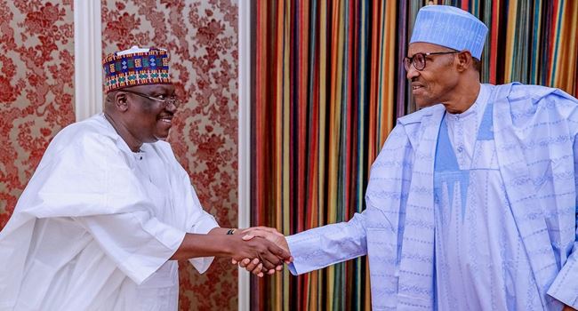 Buhari, Lawan meet in Aso Rock