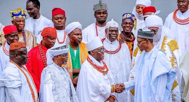 Edo monarchs demand Buhari's intervention in feud between Oshiomhole & Obaseki