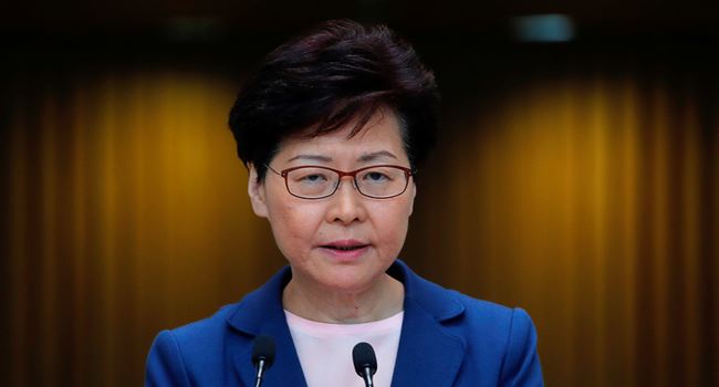 Hong Kong leader moves to quell violent protest, says controversial extradition deal is 'dead'