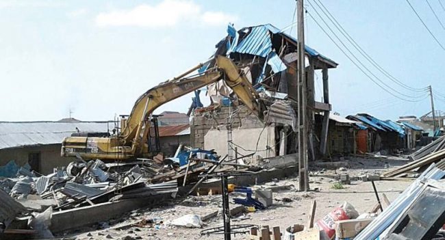 Oyo govt demolishes shops, seals filling station
