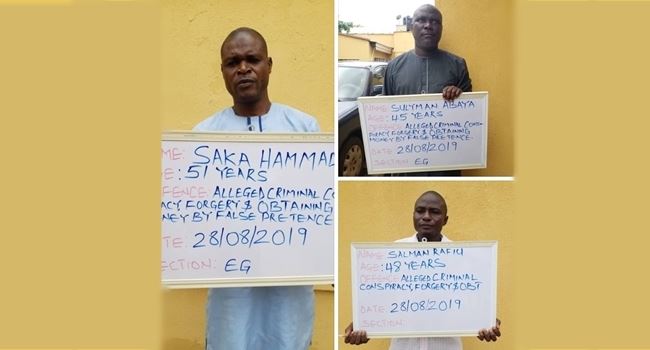 EFCC arrests 3 lawyers over alleged N20m fraud