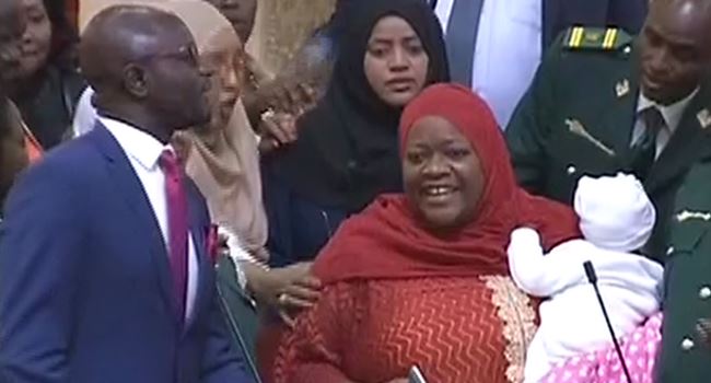 Female lawmakers protest in Kenya as MP with baby is ordered to leave parliament