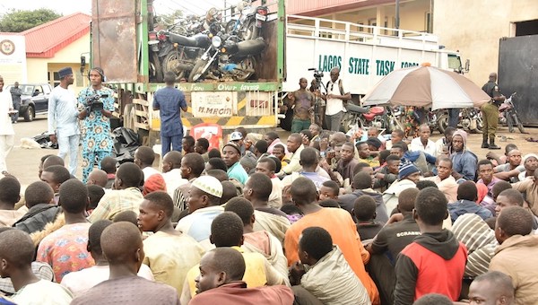 Lagos-Taskforce-Intercepts-Truck-With-123-Men-48-Bikes-Coming-From-Northern-StatePhotosVideo