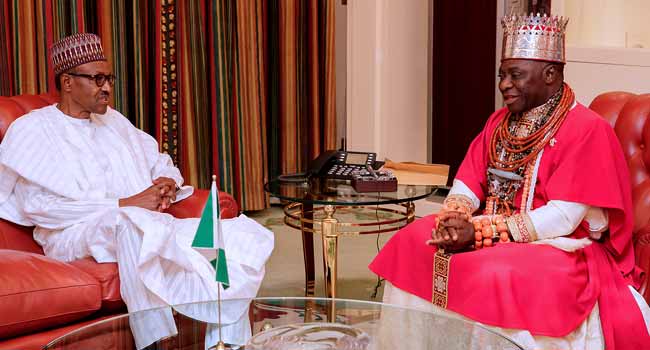 I have figures of votes from your people, Buhari says as Olu of Warri demands ports facilities in Eastern corridor