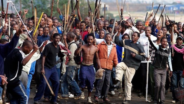 South Africans during xenophobic attacks