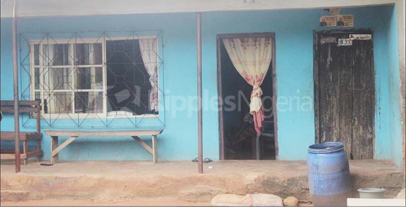 The deceased family home. Photo by Patrick Egwu