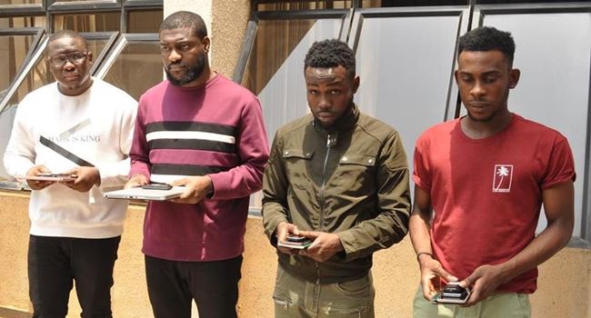 EFCC arrests four cybercrime suspects in Abuja