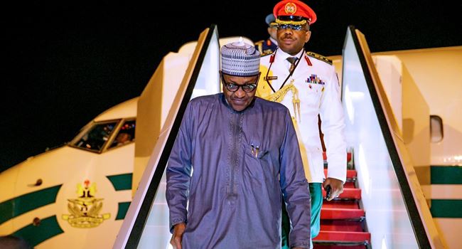 Buhari returns to Abuja from New York
