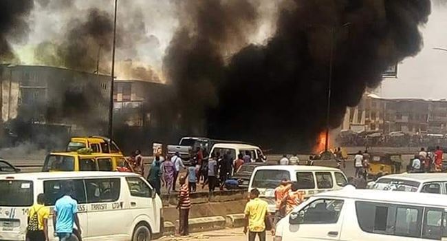 IPOB says Onitsha fire was a terrorist attack, gives reason