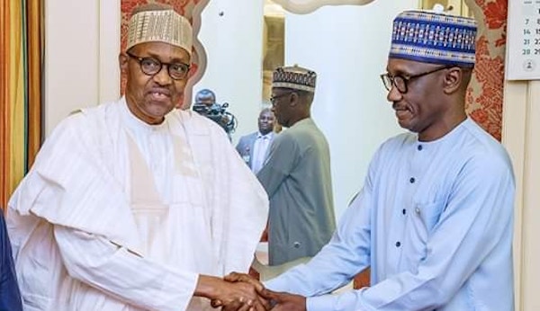 President Buhari meet with Mele Kyari