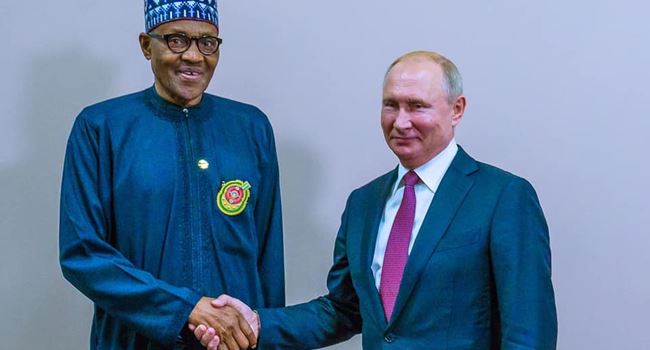 Buhari highlights priorities for Nigeria-Russia relationship