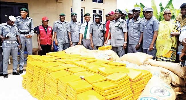 Customs intercept N160m worth India hemp smuggled from Ghana