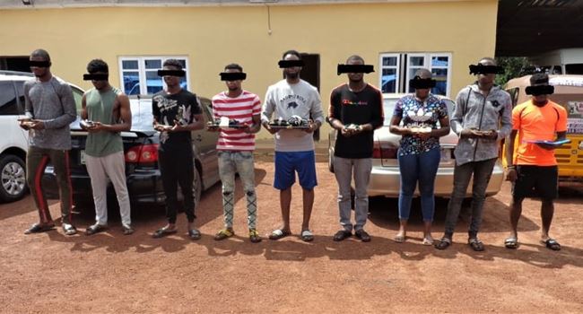 EFCC arrests nine cybercriminals in Enugu