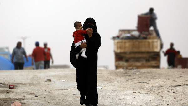 An ISIL mother and her child