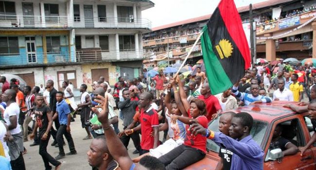 IPOB protests, petitions British embassy in Ireland over arrest of Kanu -  Ripples Nigeria