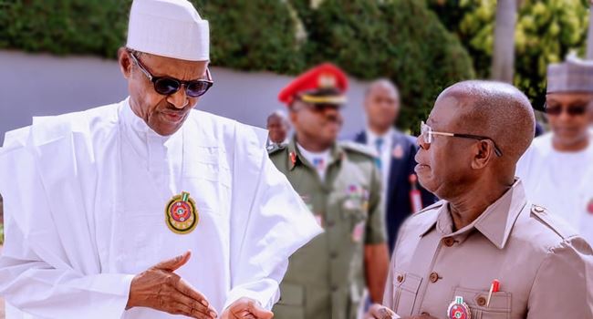 APC CRISIS: Buhari orders anti-Oshiomhole state chairmen to sit down and keep quiet