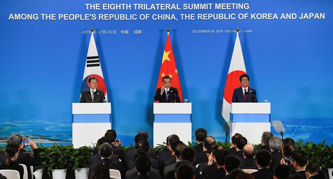 S’Korea, Japan, China leaders to promote N’Korea-U.S dialogue
