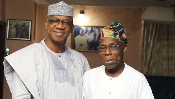Obasanjo with Gov Abiodun