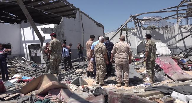 LIBYA: 28 people feared killed, many injured after airstrikes on military school