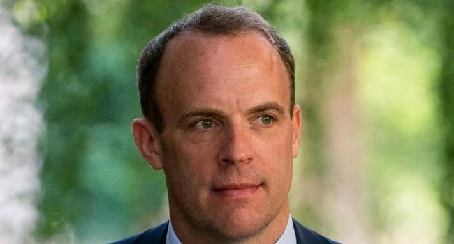 British Foreign Secretary Dominic Raab