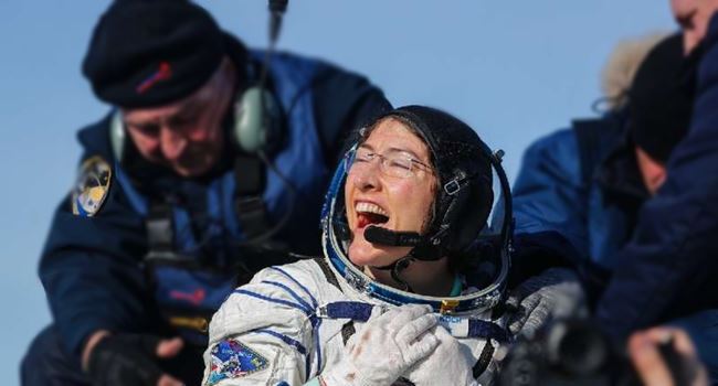 US astronaut returns to Earth after longest space mission by woman