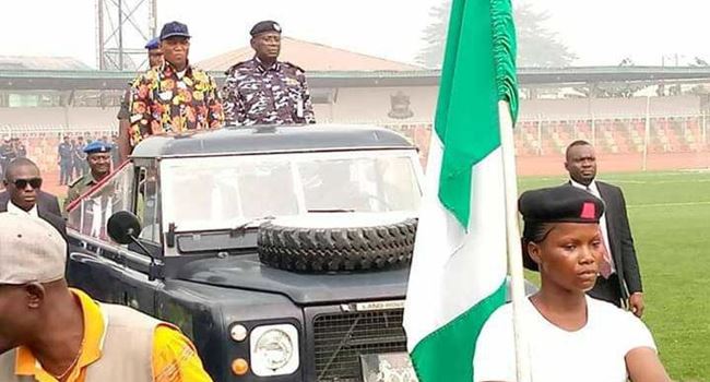 Sacked Bayelsa gov-elect rehearsing swearing-in ceremonies when S'Court struck (See pictures)