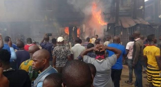 Fire razes Obasanjo’s family house, Mile 12 market