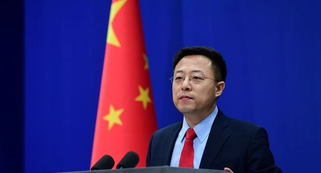 Chinese Foreign Ministry spokesman, Zhao Lijian
