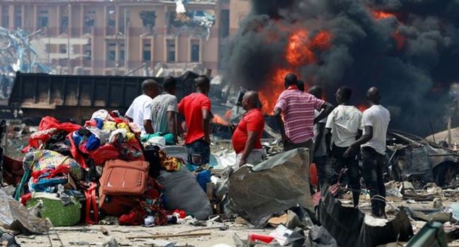Lagos explosion destroyed over 50 houses -NEMA