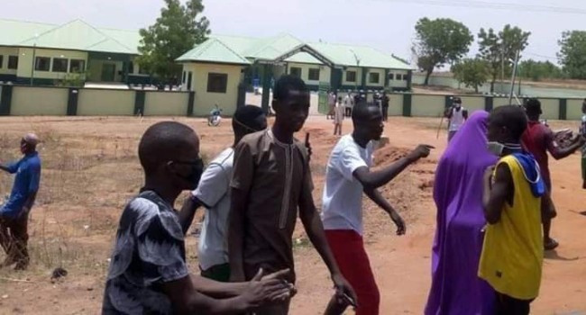 Covid-19 patients protest in Gombe (Pictures)