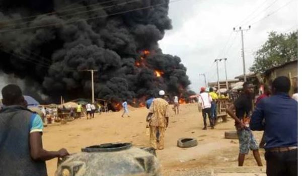 Burning fuel tanker claims 2 lives, destroys property worth millions in Ibadan
