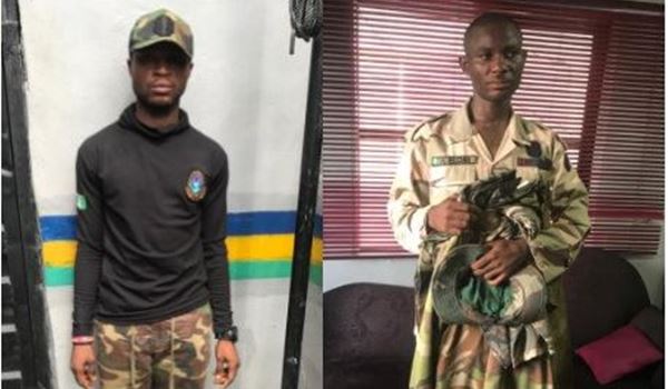 2 fake soldiers nabbed for murder of police sergeant