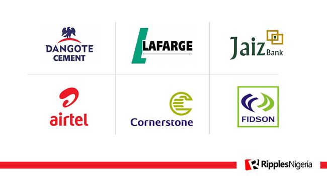 Dangote Cement, Lafarge, Jaiz, Airtel top Ripples Nigeria stocks watchlist