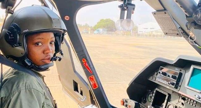 NAF loses first ever female combat helicopter pilot