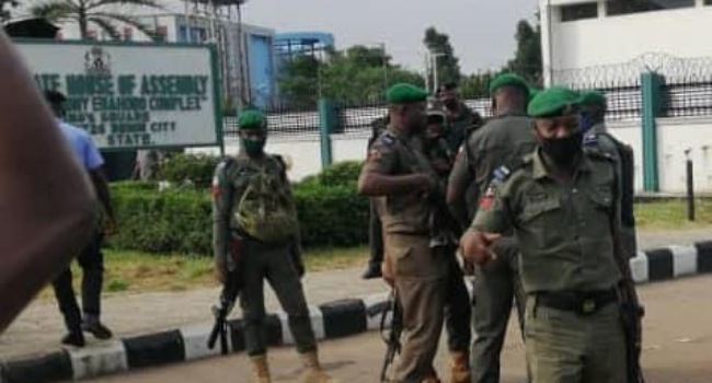 PDP reacts as police take over Edo Assembly, urges IGP to end invasion