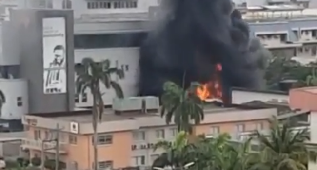Fuel tanker sparks fire at Access bank branch