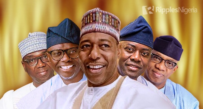 TOP 5, BOTTOM 5: How Nigerian governors ranked in July, 2020