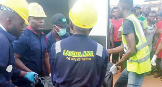 group of unidentified LASEMA officials