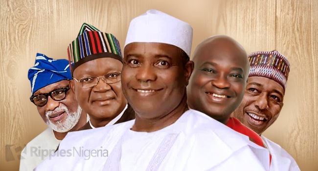 Top 5, Bottom 5: RipplesNigeria ranking of Nigerian governors for August, 2020