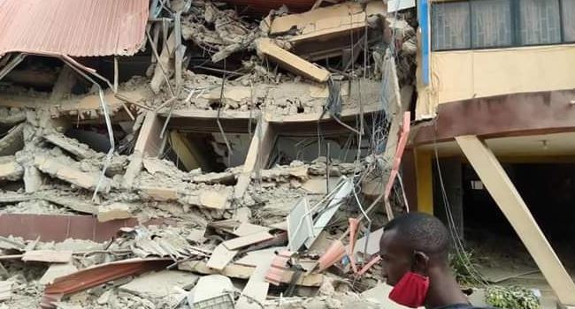 Three-storey school building collapses in Lagos