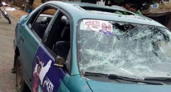 ONDO2020: Again, many injured, cars destroyed, as APC, PDP supporters clash