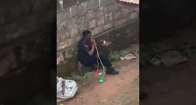 Police begins probe into viral video of policeman smoking shisha in uniform